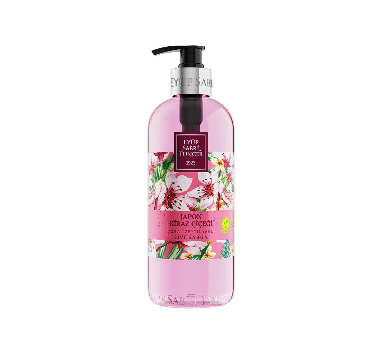 EYUP SABRI TUNCER NATURAL OLIVE OIL LIQUID SOAP JAPANESE CHERRY BLOSSOM 500 ML