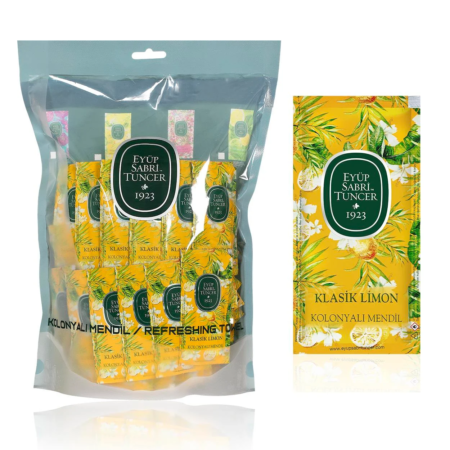 EYUP SABRI TUNCER CLASSIC LEMON REFRESHING TOWEL PACK OF 150