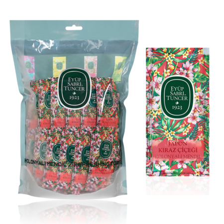 EYUP SABRI TUNCER JAPANESE CHERRY BLOSSOM REFRESHING TOWEL PACK OF 150