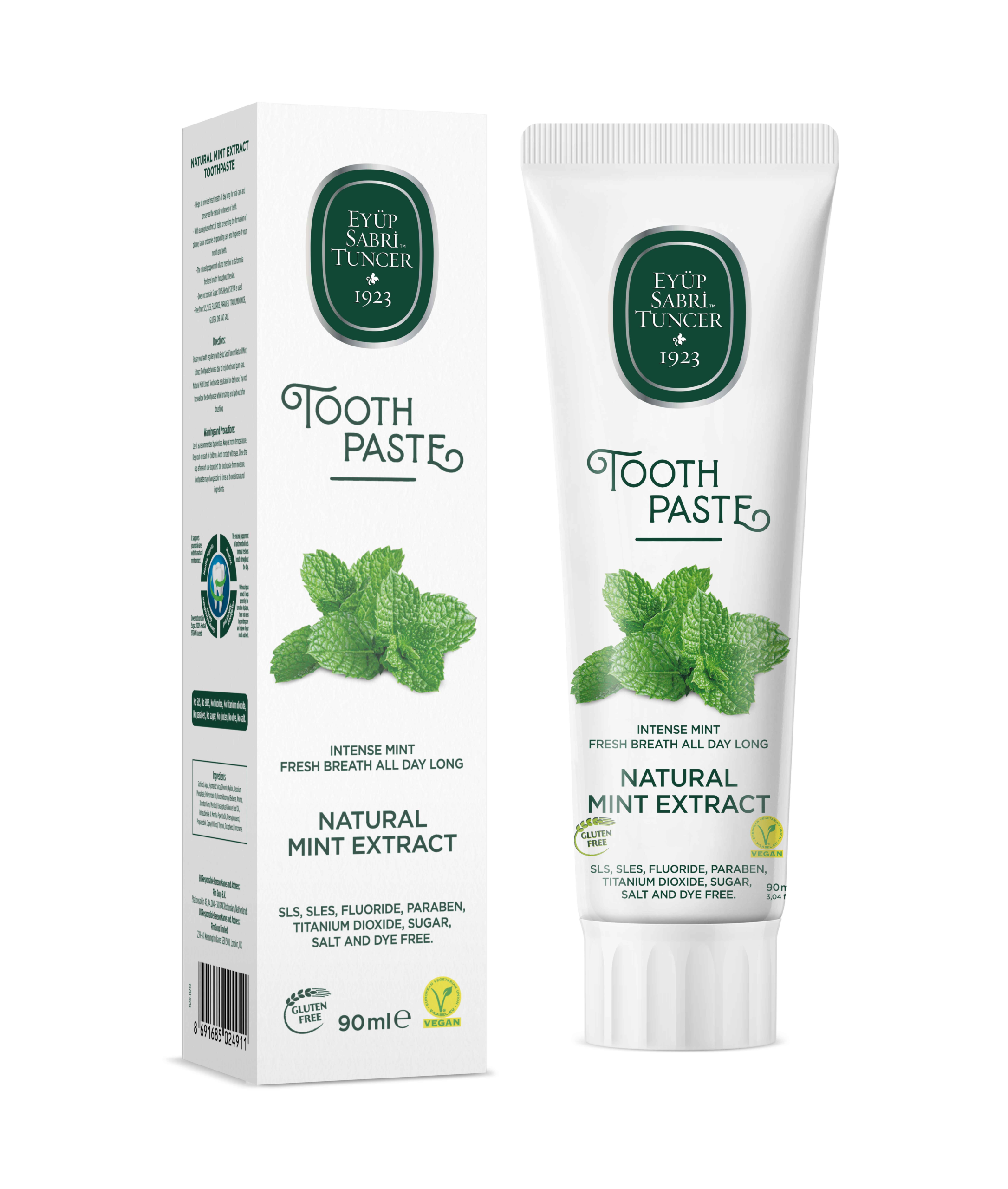 EYUP SABRI TUNCER NATURAL MINT EXTRACT TOOTHPASTE 90 ML