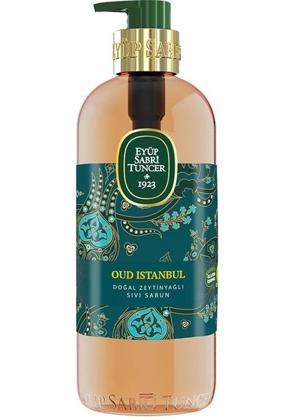 EYUP SABRI TUNCER NATURAL OLIVE OIL LIQUID SOAP ISTANBUL OUD 500 ML