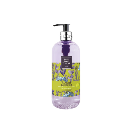 EYUP SABRI TUNCER NATURAL OLIVE OIL LIQUID SOAP ALAÇATI LAVENDER 500 ML