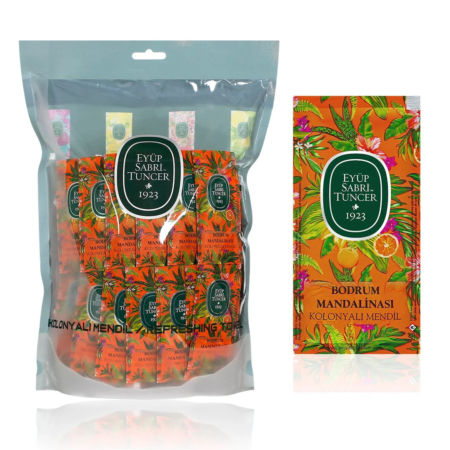 EYUP SABRI TUNCER REFRESHING TOWEL BODRUM MANDARIN PACK OF 150