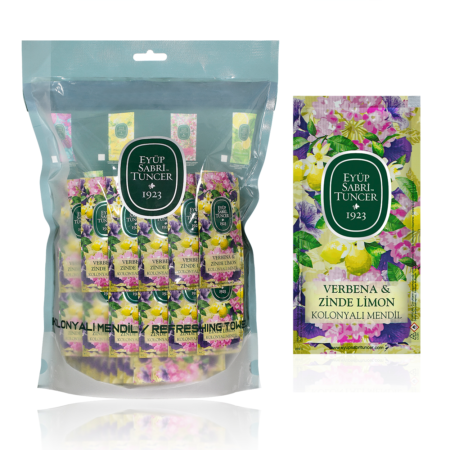 EYUP SABRI TUNCER REFRESHING TOWEL VERBENA ZINDE LEMON PACK OF 150