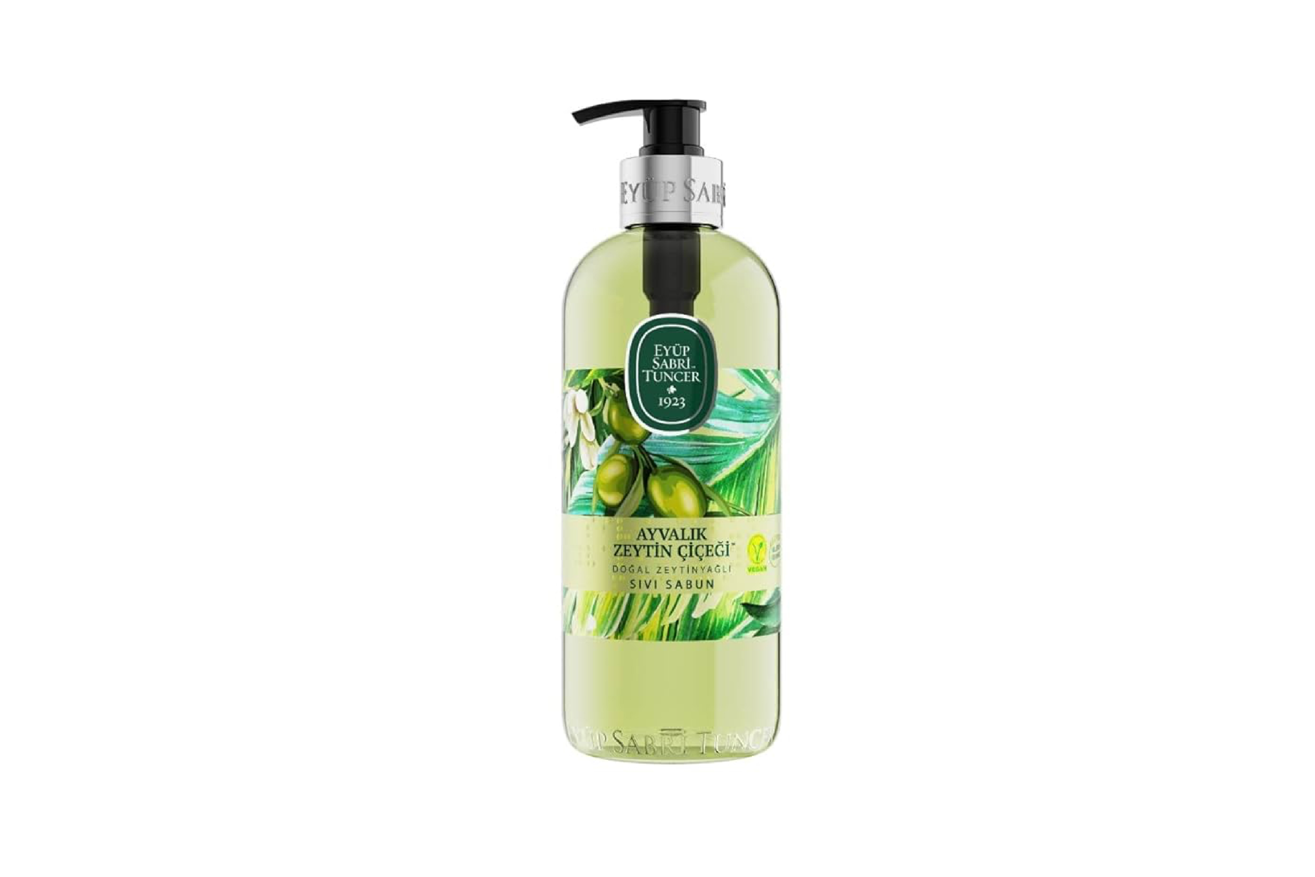 EYUP SABRI TUNCER NATURAL OLIVE OIL LIQUID SOAP AYVALIK OLIVE BLOSSOM 500 ML