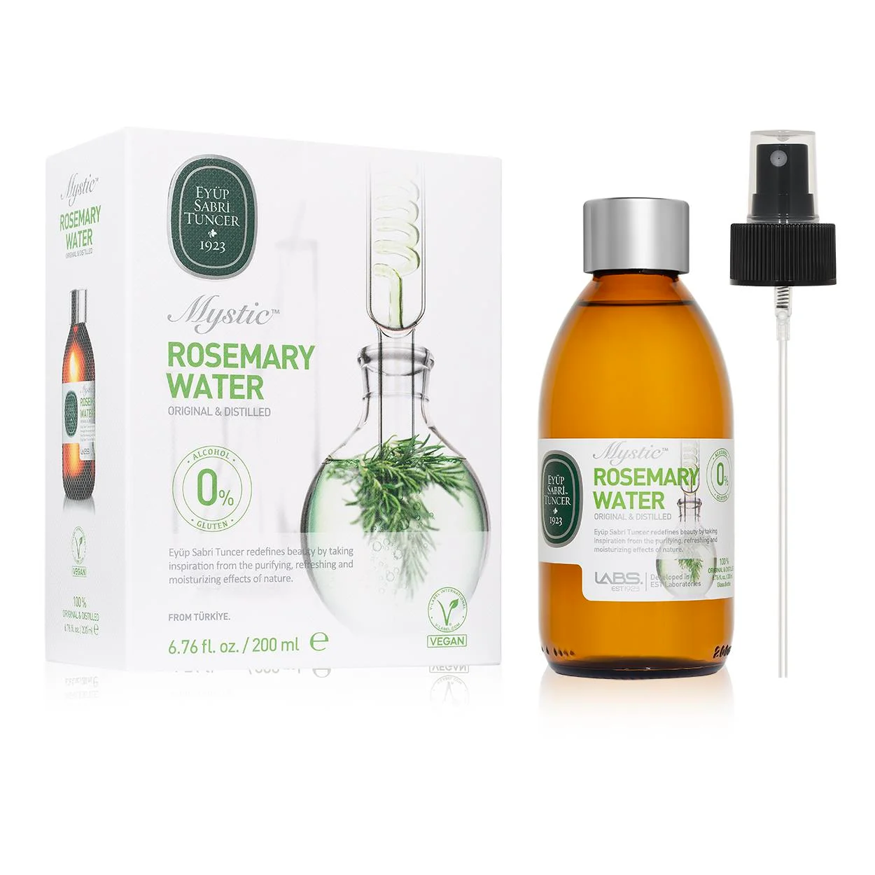 EYUP MYSTIC ROSEMARY WATER GLASS BOTTLE 200 ML